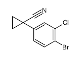 1-(4-Bromo-3-chlorophenyl)cyclopropane-1-carbonitrile - Chemical structure and product image
