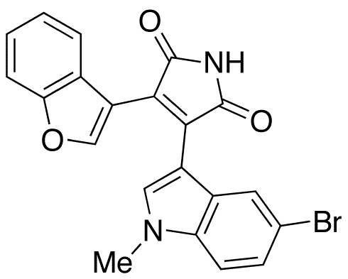 3-(5-Bromo-1-methyl-1H-indol-3-yl)-4-(benzofuran-3-yl)pyrrole-2,5-dione - Chemical structure and product image
