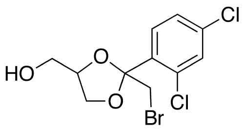 2-(Bromomethyl)-2-(2,4-dichlorophenyl)-1,3-dioxolane-4-methanol (Mixture of diastereomers) - Chemical structure and product image