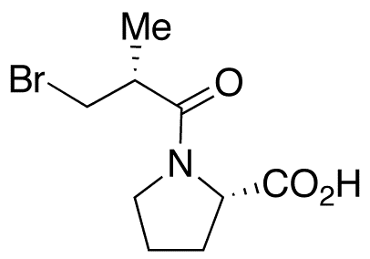 (R)-1-(3-Bromo-2-methyl-1-oxopropyl)-L-proline - Chemical structure and product image