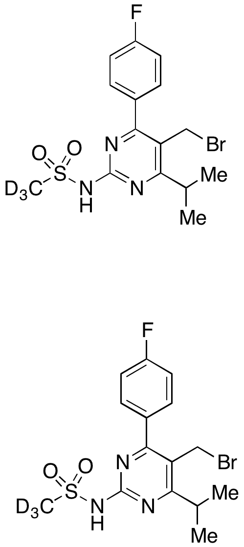 N-(5-(Bromomethyl)-4-(4-fluorophenyl)-6-isopropylpyrimidin-2-yl)methanesulfonamide - Chemical structure and product image