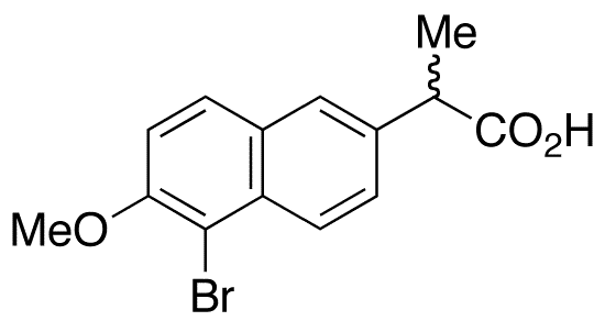 rac-5-Bromo Naproxen - Chemical structure and product image