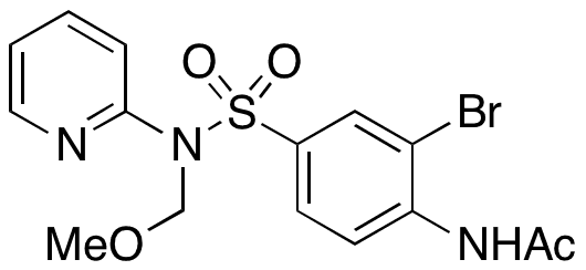 N-(2-Bromo-4-(N-(methoxymethyl)-N-(pyridin-2-yl)sulfamoyl)phenyl)acetamide - Chemical structure and product image