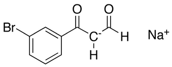 3-Bromo-beta-oxo-benzenepropanal Sodium Salt - Chemical structure and product image