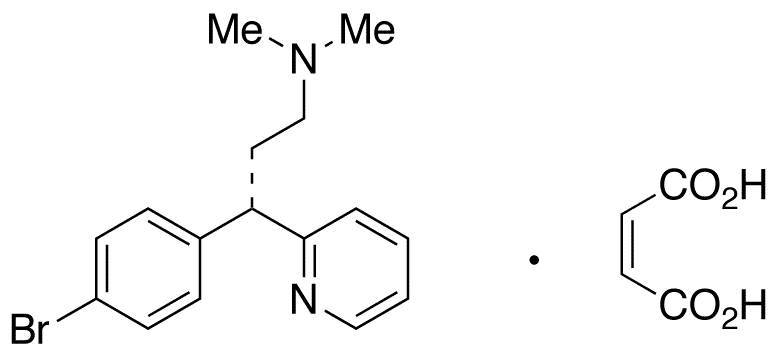 (S)-Brompheniramine Maleate - Chemical structure and product image