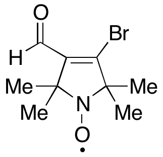 3-Bromo-4-formyl-2,5-dihydro-2,2,5,5-tetramethyl-1H-pyrrol-1-yloxy - Chemical structure and product image