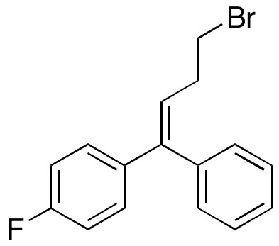 1-(4-Bromo-1-phenylbut-1-en-1-yl)-4-fluorobenzene - Chemical structure and product image