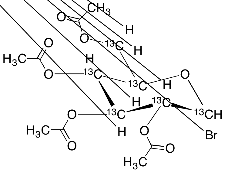 Bromo 2,3,4,6-Tetra-O-acetyl-alpha-D-glucopyranoside-13C6 - Chemical structure and product image