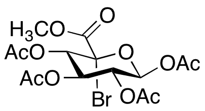 5-Bromo-Beta-D-glucopyranuronic Acid Methyl Ester Tetraacetate - Chemical structure and product image