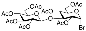 Bromo 2,4,6-Tri-O-acetyl-3-O-(2,3,4,6-tetra-O-acetyl -b-D-glucopyranosyl)-alpha-D-glucopyranoside - Chemical structure and product image