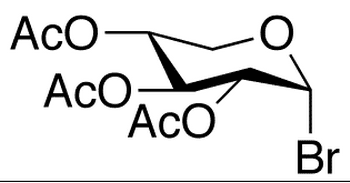 Bromo 2,3,4-Tri-O-acetyl-alpha-D-xylopyranoside (Stabilized with 2.5% CaCO3) - Chemical structure and product image