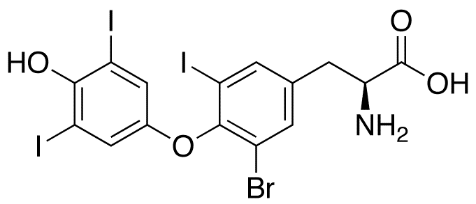 3-Bromo-L-thyroxine - Chemical structure and product image