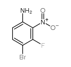 4-Bromo-3-fluoro-2-nitroaniline - Chemical structure and product image