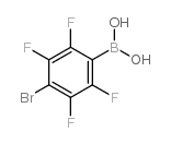 4-Bromo-2,3,5,6-tetrafluorophenylboronic Acid - Chemical structure and product image