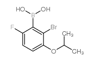 2-Bromo-6-fluoro-3-isopropoxyphenylboronic Acid - Chemical structure and product image