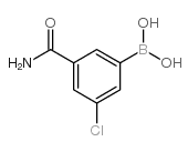 3-Borono-5-chlorobenzamide - Chemical structure and product image