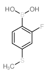 4-Borono-3-fluorothioanisole - Chemical structure and product image