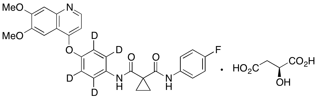Cabozantinib-d4 L-Malate Salt - Chemical structure and product image
