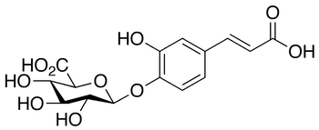 Caffeic Acid 4-beta-D-Glucuronide - Chemical structure and product image