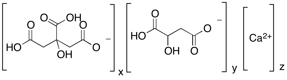 Calcium Citrate Malate - Chemical structure and product image