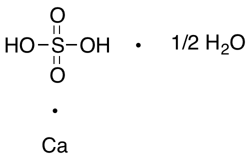 Calcium Sulfate Hemihydrate - Chemical structure and product image