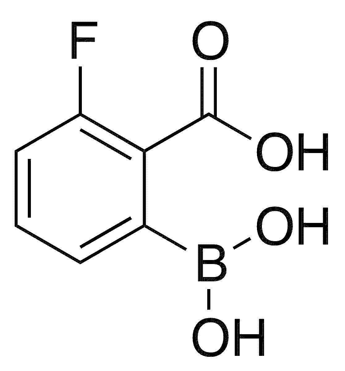 2-Carboxy-3-fluorophenylboronic acid - Chemical structure and product image