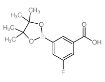 3-Carboxy-5-fluorophenylboronic acid, pinacol ester - Chemical structure and product image