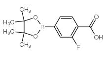 4-Carboxy-3-fluorophenylboronic acid, pinacol ester - Chemical structure and product image