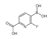 6-Carboxy-2-fluoropyridine-3-boronic acid - Chemical structure and product image