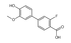 4-(4-Carboxy-3-fluorophenyl)-2-methoxyphenol - Chemical structure and product image