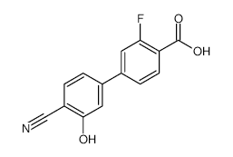 5-(4-Carboxy-3-fluorophenyl)-2-cyanophenol - Chemical structure and product image