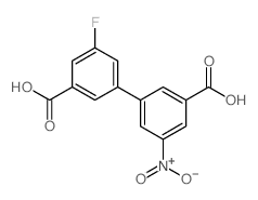 3-(3-Carboxy-5-fluorophenyl)-5-nitrobenzoic acid - Chemical structure and product image