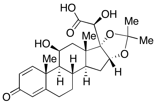 21-Carboxy-20-hydroxy-Desonide - Chemical structure and product image