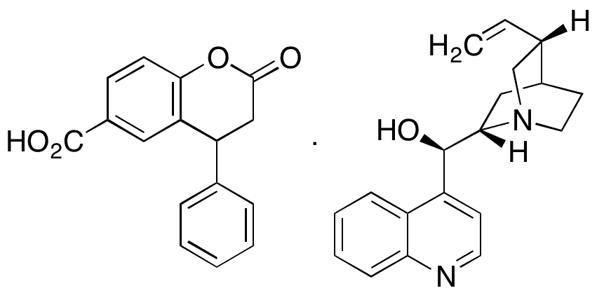 6-Carboxyl-4-phenyl-3,4-dihydrocoumarin Cinchonidine Salt - Chemical structure and product image