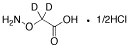 Carboxymethoxyamine-d2 Hemihydrochloride - Chemical structure and product image