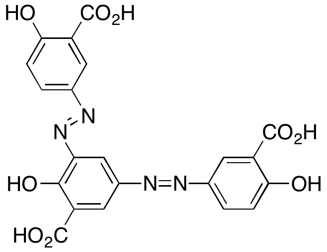 3-(3-Carboxy-4-hydroxy)phenylazo Olsalazine - Chemical structure and product image