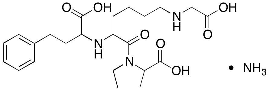 N-Carboxymethyl Lisinopril Ammonium Salt - Chemical structure and product image