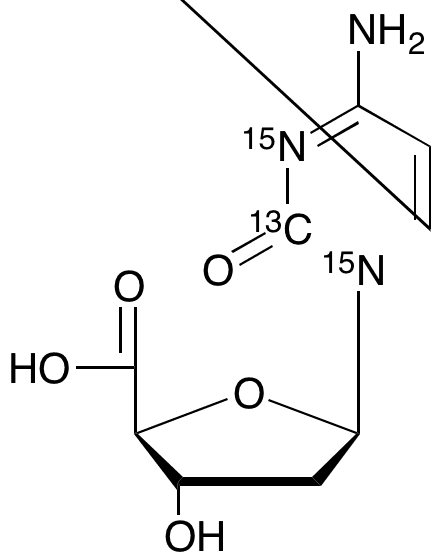 5’-Carboxyl-2’-deoxycytidine-13C,15N2 - Chemical structure and product image