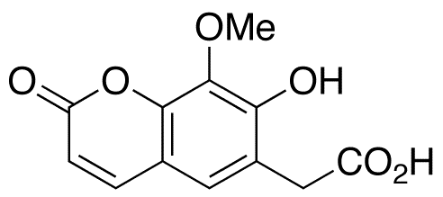 6-(Carboxymethyl)-7-hydroxy-8-methoxy Coumarin - Chemical structure and product image