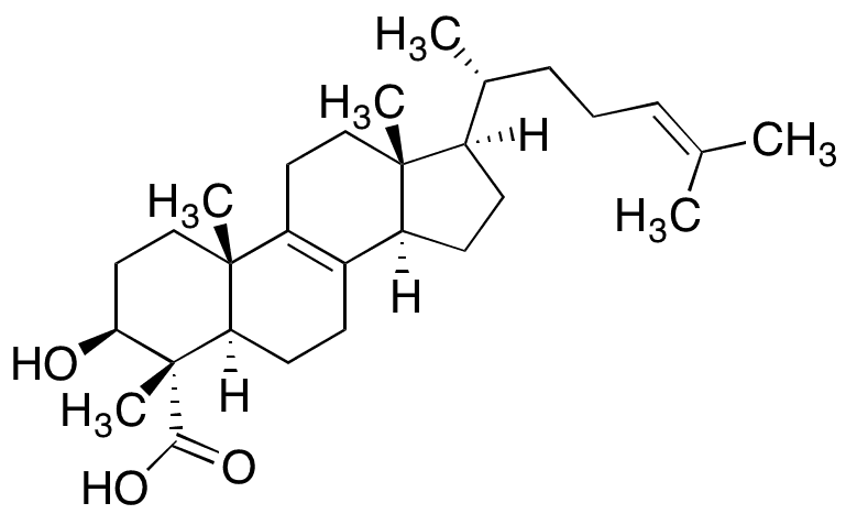 4α-Carboxy-4β-methyl-cholest-8,24-dien-3β-ol - Chemical structure and product image