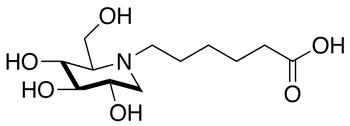 N-5-Carboxypentyl-1-deoxynojirimycin - Chemical structure and product image