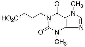 1-(3-Carboxypropyl)-3,7-dimethylxanthine - Chemical structure and product image