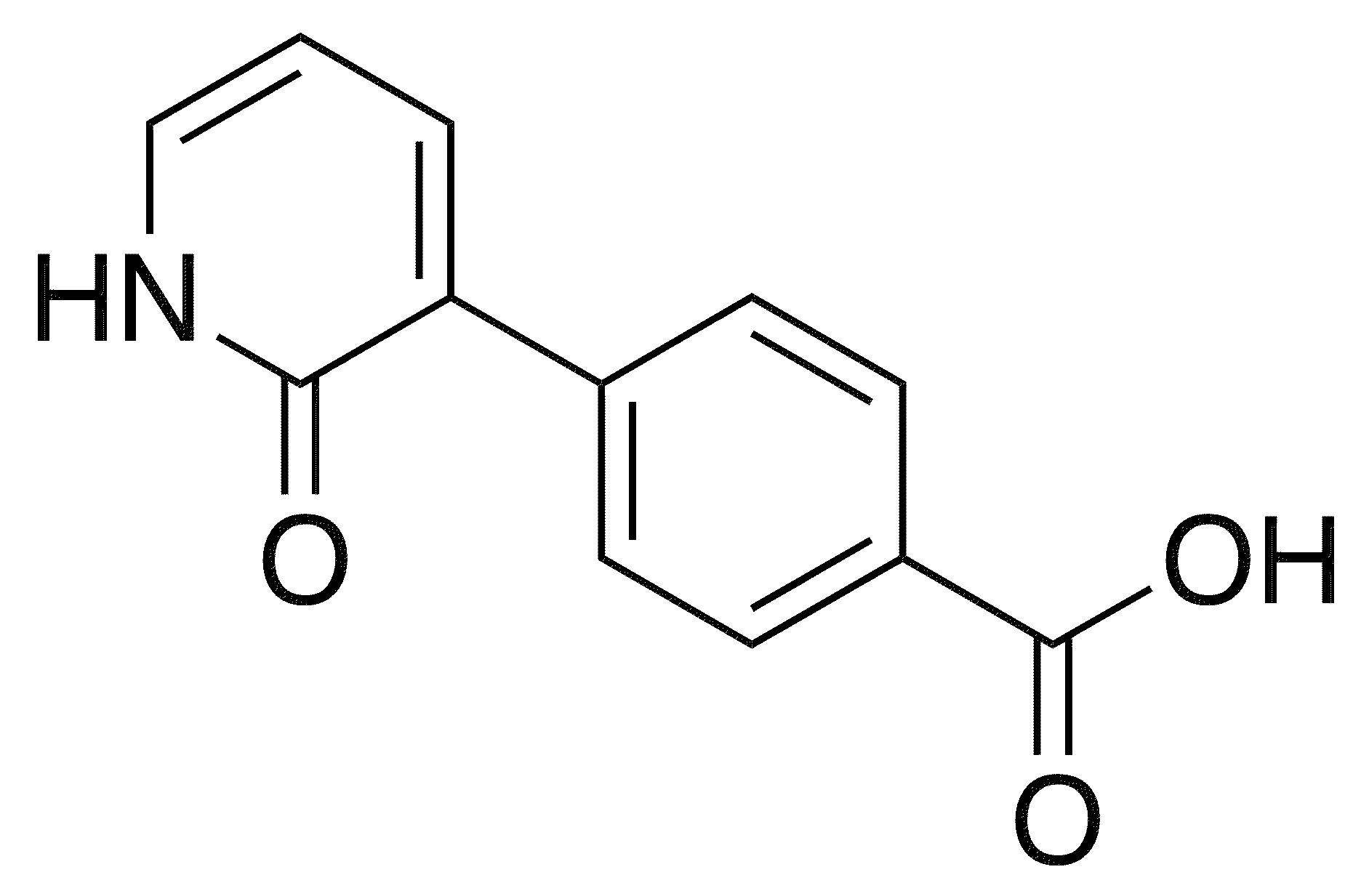 3-(4-Carboxyphenyl)-2-hydroxypyridine - Chemical structure and product image