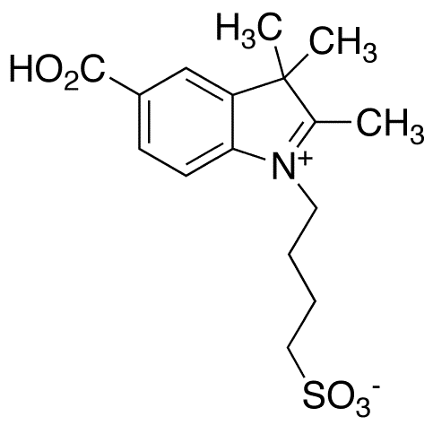 5-Carboxy-1-(4-sulfobutyl)-2,3,3-trimethyl-3H-indolium - Chemical structure and product image