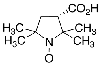 (-)-3-Carboxy-2,2,5,5-tetramethylpyrrolidinyl-1-oxy - Chemical structure and product image