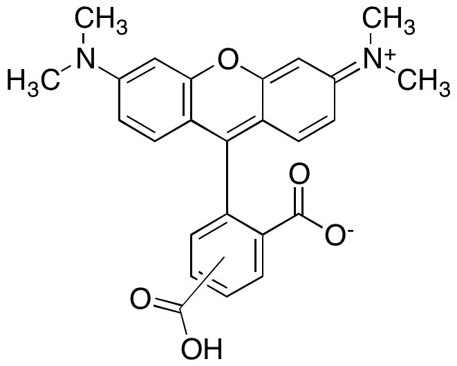 5(6)-Carboxytetramethylrhodamine - Chemical structure and product image