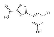 5-(2-Carboxythiophene-4-yl)-3-chlorophenol - Chemical structure and product image