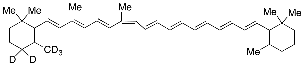 13-cis-β-Carotene-d5 - Chemical structure and product image