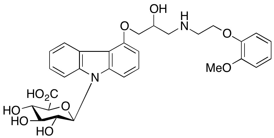 Carvedilol N-β-D-Glucuronide - Chemical structure and product image