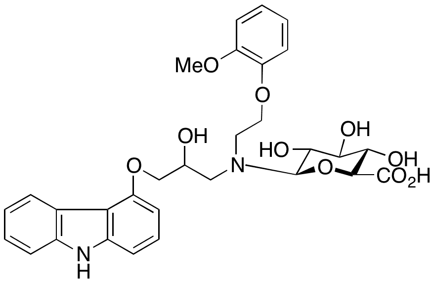 Carvedilol N’-β-D-Glucuronide - Chemical structure and product image